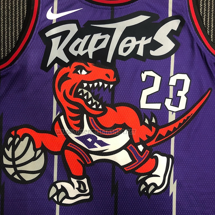 Camiseta Fred VanVleet NO 23 Toronto Raptors Classic Edition Violeta